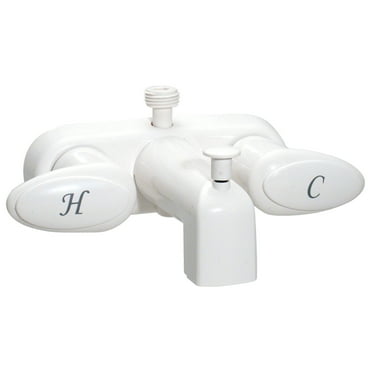 Valterra PF223261 White 4in Tub & Shower Faucet