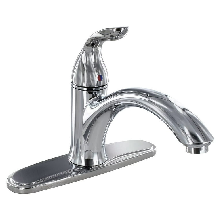 Master Plumber 152 Handle Kit – Waltec OEM W76921 Crown Handle Replacement, Plastic Chrome, Includes Buttons & Screws