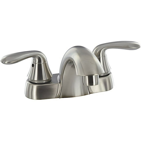 Valterra PF232401 Two-Handle 4" Hybrid Bathroom Faucet with Low-Arc Spout - Brushed Nickel