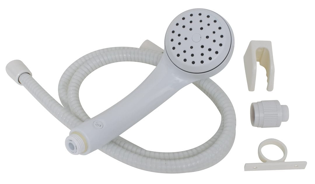 Valterra PF276050 AirFusion Single-Function Shower Kit with Flow Controller - White