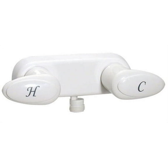 Valterra-Phoenix PF223241 Two Handle RV Shower Valve, White