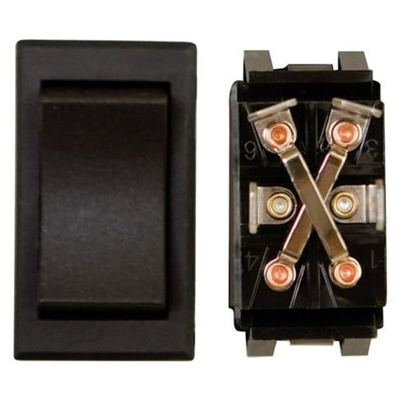Valterra Products 10A Heavy Duty Momentary On-Off Switch, Black