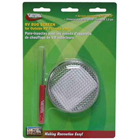 Valterra Products LLC A10-1304VP RV SCREEN, FURNACE, SMALL, 3.6IN X 1.3IN, CARDED / EA