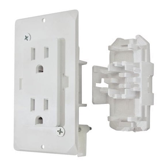 Valterra Products LLC DG15TVP 15 AMP DECOR RECEPTACLE WITH COVER - WHITE / EA
