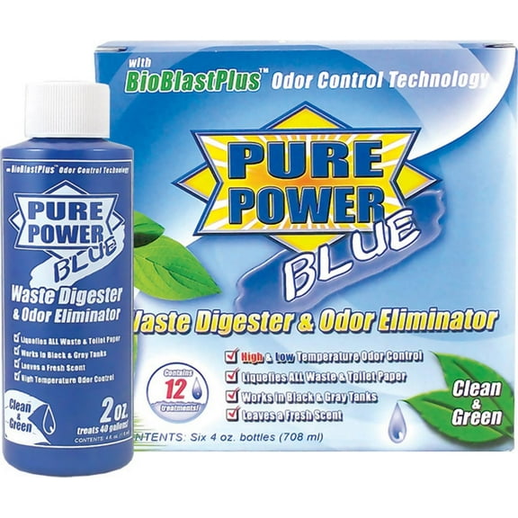 Valterra Products LLC V23017 Pure Power Blue, 6-Pack, 4 Oz Bottles