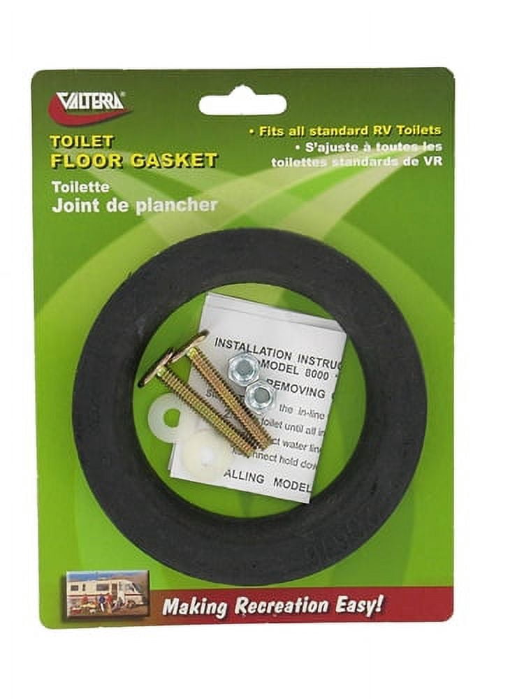 Valterra Q23653VP Toilet Floor Gasket With Hold Down Bolts
