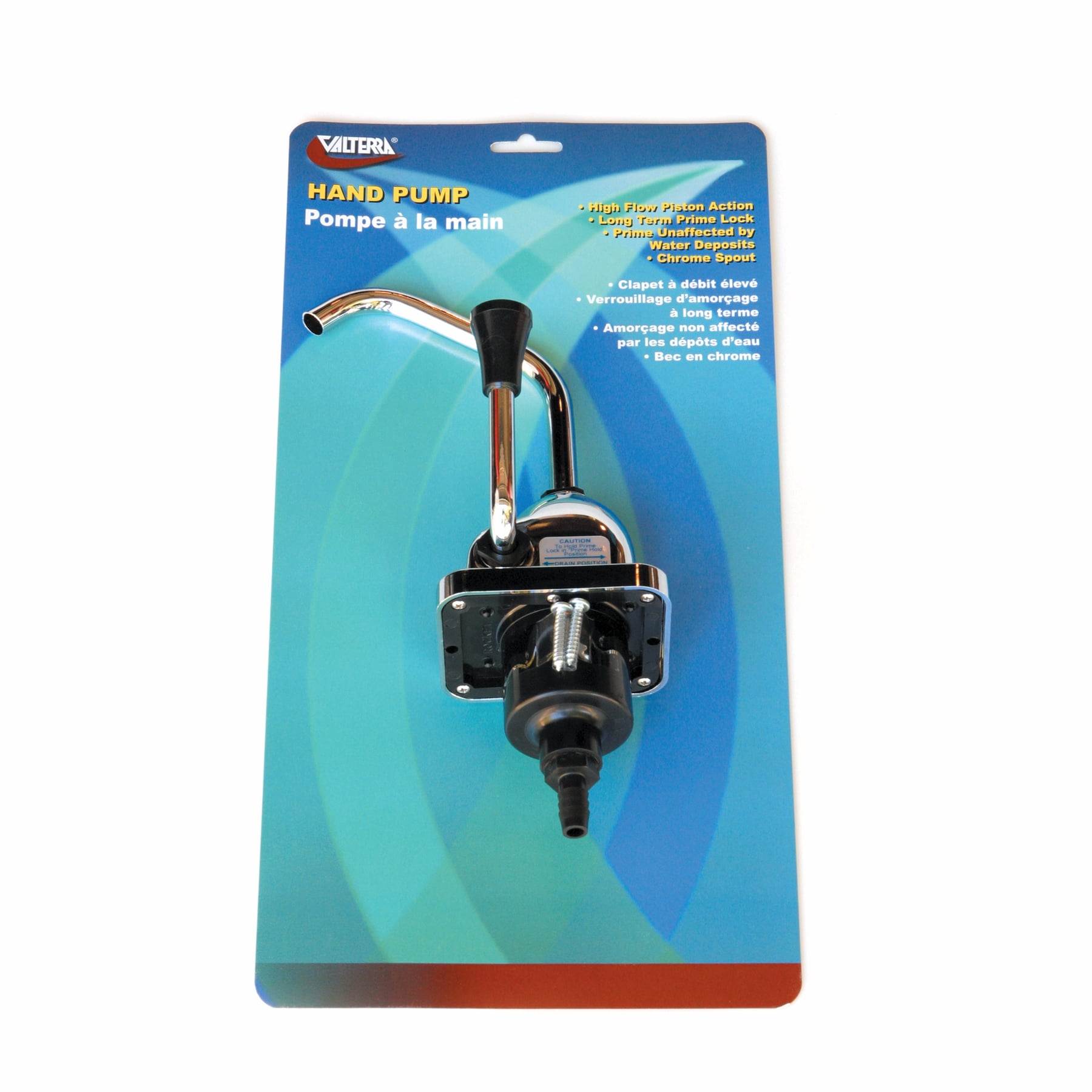 Valterra Chrome Rocket Hand Pump for RV and Camper