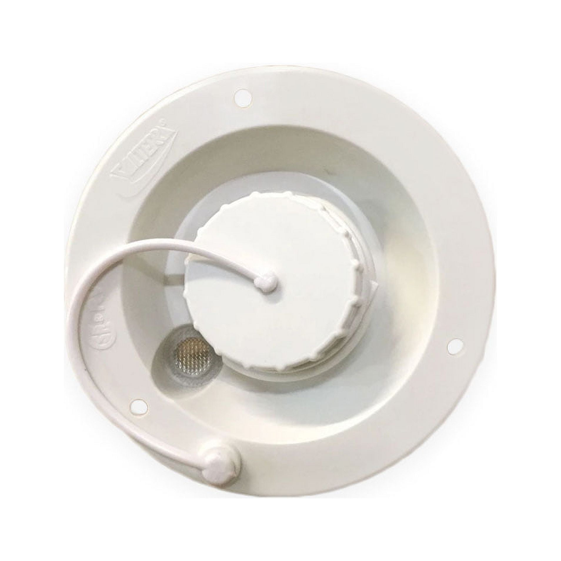 Valterra Round White Gravity Fresh Water Fill Hatch Inlet UV Plastic RV