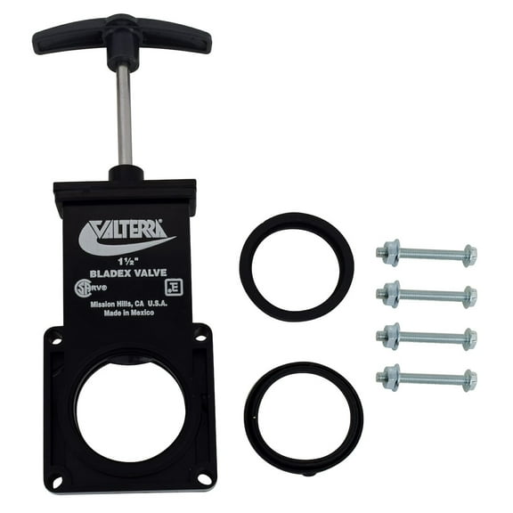 Valterra T1001VP Bladex Waste Valve with Plastic Handle - 1-1/2"