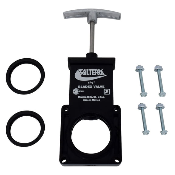 Valterra T1001VPM Bladex Waste Valve with Metal Handle - 1-1/2"