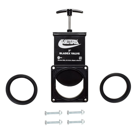 Valterra T1003VPM Bladex Waste Valve with Metal Handle - 3"