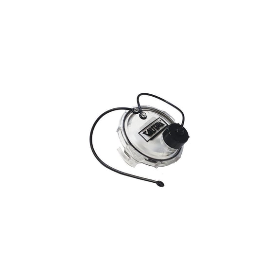Valterra T1020-1CLR ClearView Waste Valve Cap - 3" with Capped 3/4" GHT