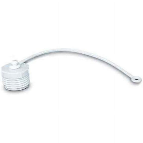 Valterra T1020-1E EZ Coupler Hose Plug with Strap - 3/4" Male Thread, Off White
