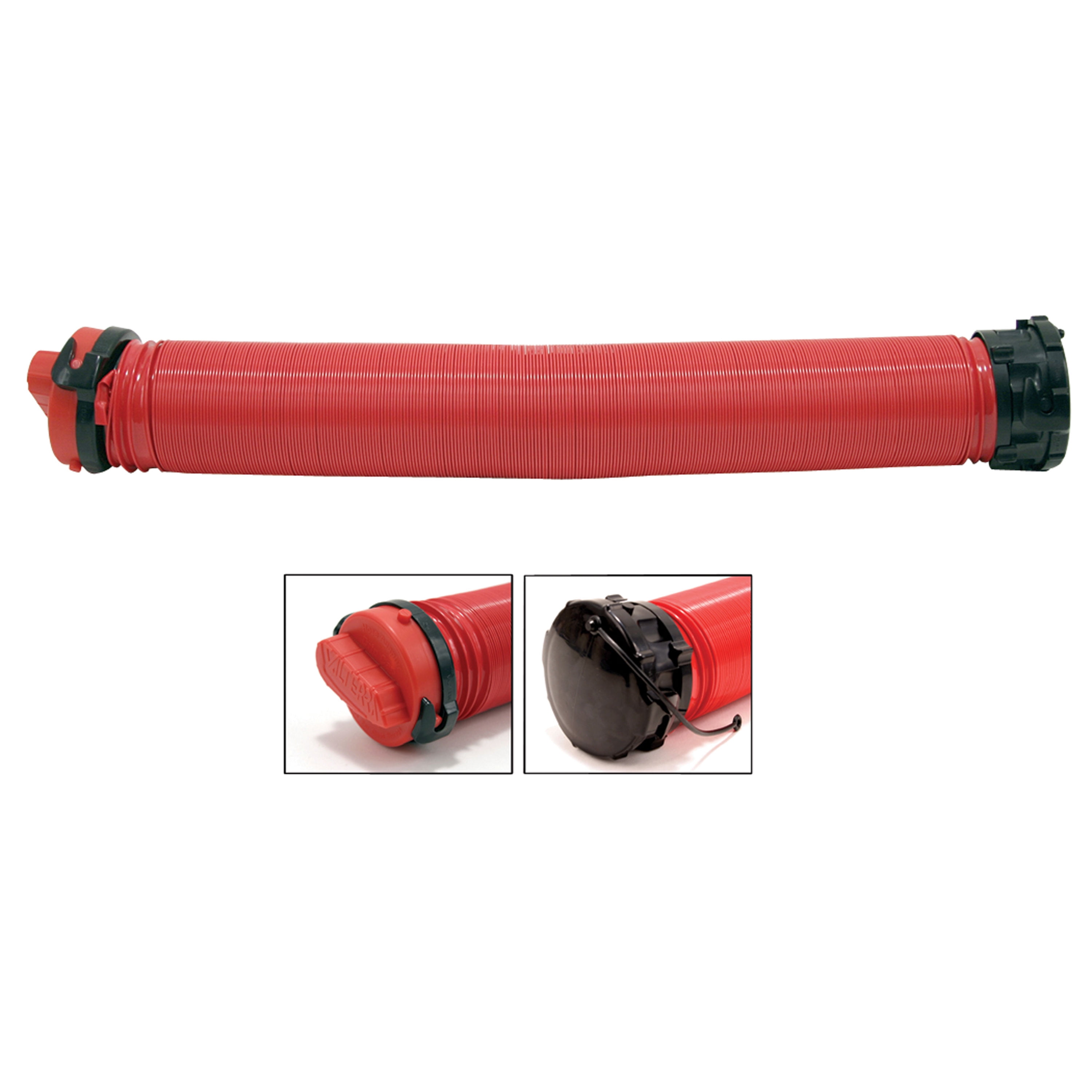 Valterra T10203VP Universal Drain Hose Drip Cap Set Red