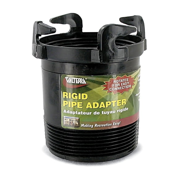 Valterra T1027 Rotating Rigid Pipe Adapter - 3" Male Thread x Bayonet Hooks