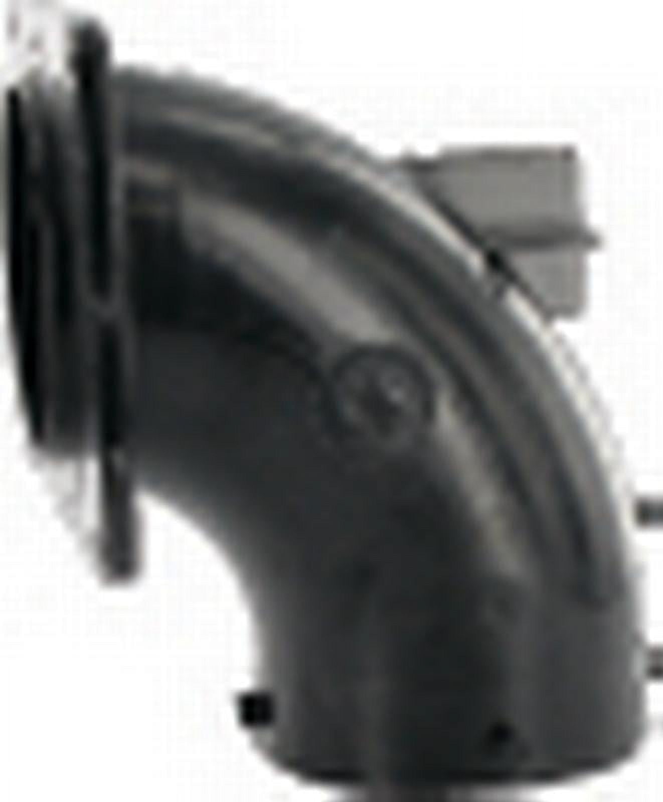 Valterra T1009 Flanged Valve Fitting - 3" Bayonet Flange For RV Sewer Hose Connection, Black ABS