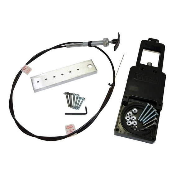 Valterra TC372CN Sewer Waste Valve; Waste Valve For RV Black Water System; Cable Actuated; Standard Straight Valves; 3 Inch Waste Valve; Without Fittings; With Handle and 72 Inch Cable