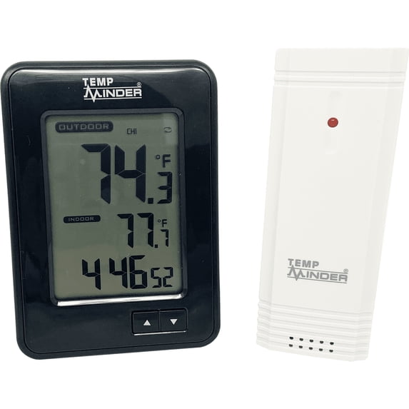 Valterra TM22259VPP TempMinder Compact Wireless Thermometer with Clock