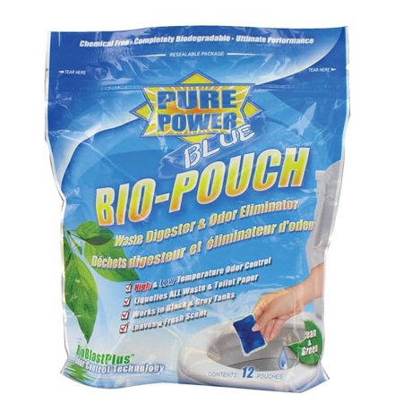 Valterra V23016 Pure Power Blue Digester And Odor Eliminator Bio-Pouch - 12 Pack