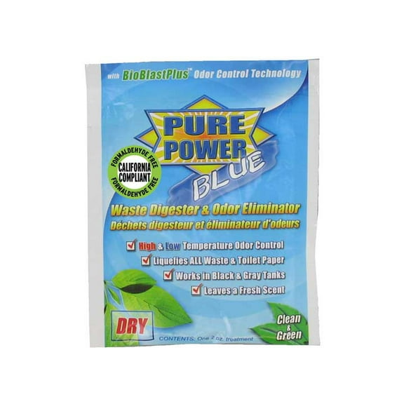 PURE POWER BLUE DRY 2 OZ PACKETS 8 PER BOX ECO FRIENDLY