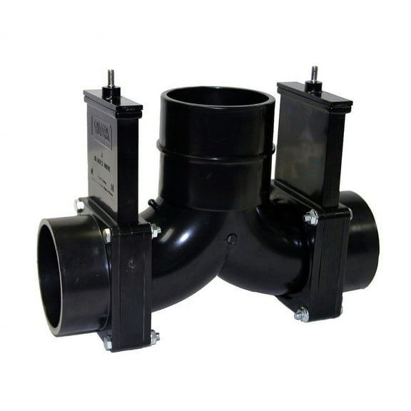 Valterra V46-T85NH 3 in. Hubs No Handle Double RV Waste Valves