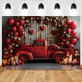 thumbnail image 1 of Valtine's Day Backdrop Red Rose Car Love Heart Balloon Truck Wedding Bridal Shower tic Valtine Photography Background, 1 of 5