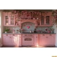 thumbnail image 1 of Valtine's Day Kitch Sce Backdrop Pink Cabinet Cake Flowers tic Valtine Wedding Party Photography Background r, 1 of 5