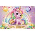 thumbnail image 1 of Childr's Birthday Party rations Backdrops Unicorn Mermaid Butterfly Gifts Background Baby Child Photoz, 1 of 8