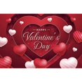 thumbnail image 1 of Valtines Backdrop Photography Red Pink Floral Flower Heart Banner Poster Background February 14 Photocall Accessories, 1 of 8