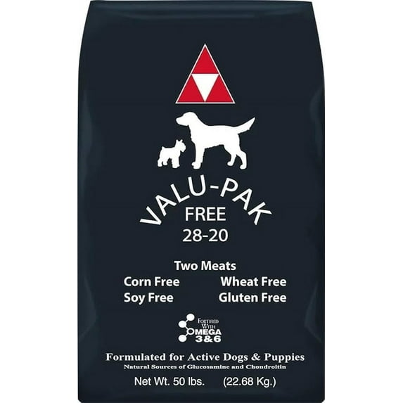 Valu-Pak Free 28-20 Dry Dog Food 50 lbs gluten free