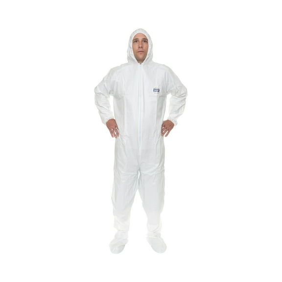 ValuGuard MP™, Lightweight Microporous Coverall with Attached Hood & Boot, Elastic Wrist