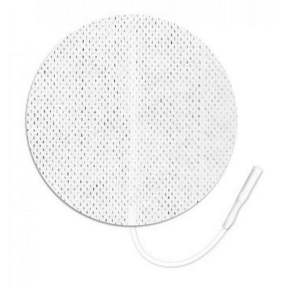 ValuTrode Cloth Neurostimulation Electrode - 2.75 Inches, Round, White Fabric Top, 4 Count