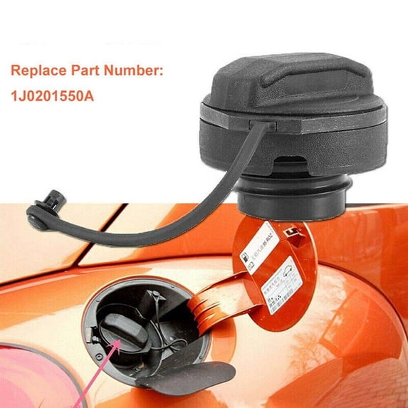 Valuable Auto Exterior Fuel Filler Cover, Black, Golf 4, MK4, Passat B5, Part Number 1J0201553, 1 Piece