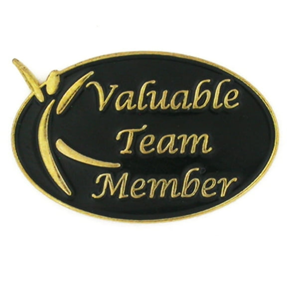 PinMart Valuable Team Member Corporate Button Pins, New