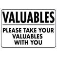 thumbnail image 1 of Valuables Please Take Your Valuables with You Warning Sign - 8"x12" Vintage Metal Tin, Hotel Room Decor, Security Alert, Personal Belongings Rule, 1 of 4