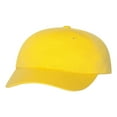 thumbnail image 1 of Valucap - Adult Bio-Washed Classic Adjustable buckle Dad’s Cap, Neon Yellow, 1 of 3