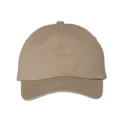Valucap Small Fit Bio-Washed Dad's Cap VC300Y Khaki Adjustable