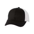 thumbnail image 1 of Valucap Mesh-Back Trucker Cap VC400 Black/ White Adjustable, 1 of 5