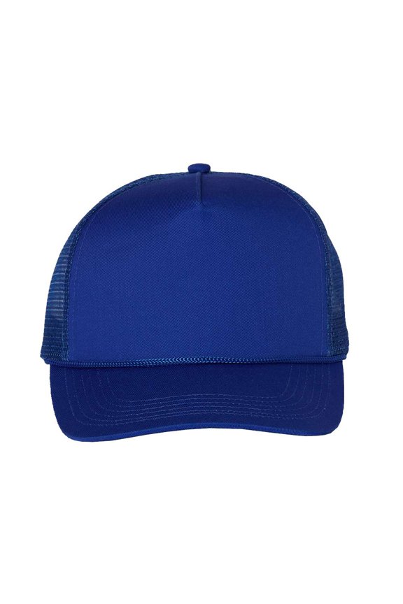 - Five-Panel Mesh-Back Trucker Cap - 8804H - Royal Blue - Size: Adjustable