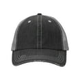 thumbnail image 1 of Valucap VC990 Contrast Stitch Cap-Black/ Grey, 1 of 3