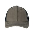thumbnail image 1 of Valucap VC990 Contrast Stitch Cap-Olive Green/ Navy, 1 of 3