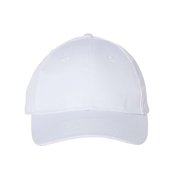 Lightweight Twill Cap, Adjustable, White