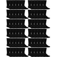thumbnail image 1 of Yacht & Smith Mens & Womens Wholesale Bulk Sports Crew, Athletic Case Pack Socks, by SOCKS'NBULK (120 Pairs Crew Black, Mens 10-13 (Shoe Size 7-12)), 1 of 5