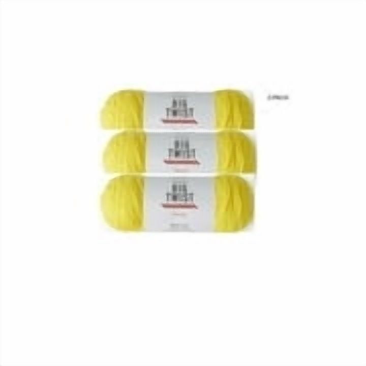 Value 380yd Worsted Acrylic Yarn by Big Twist 3 Pack Pale Yellow