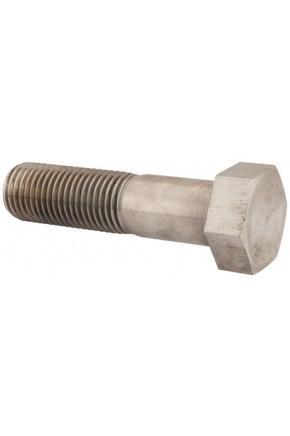 1-1/2 - 6 UNC, 6" Length Under Head Hex Head Cap Screw Partially Threaded, Grade 18-8 Stainless Steel, Uncoated, 2-1/4" Hex