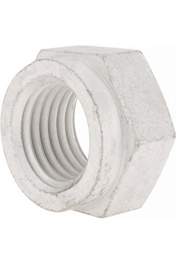 1-1/2 - 6 UNC Grade C Hex Lock Nut with Distorted Thread 2-1/4" Width Across Flats, 1-5/16" High, Cadmium Clear-Plated Finish