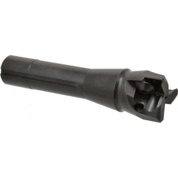 Value Collection 1-1/2" Cut Diam, 0.656" Max Depth, R8 Shank, 5-37/64" OAL Indexable Square-Shoulder End Mill TPG Toolholder, Uses TPC 32..., TPG 32., TPU 32. Insert Style