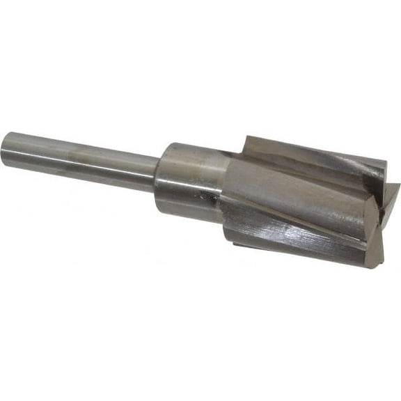 Value Collection 1-1/2" Diam, 1/2" Shank, Diam, 4 Flutes, Straight Shank, Interchangeable Pilot Counterbore