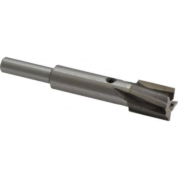Value Collection 1/2" Diam, 1/4" Shank, Diam, 4 Flutes, Straight Shank, Interchangeable Pilot Counterbore