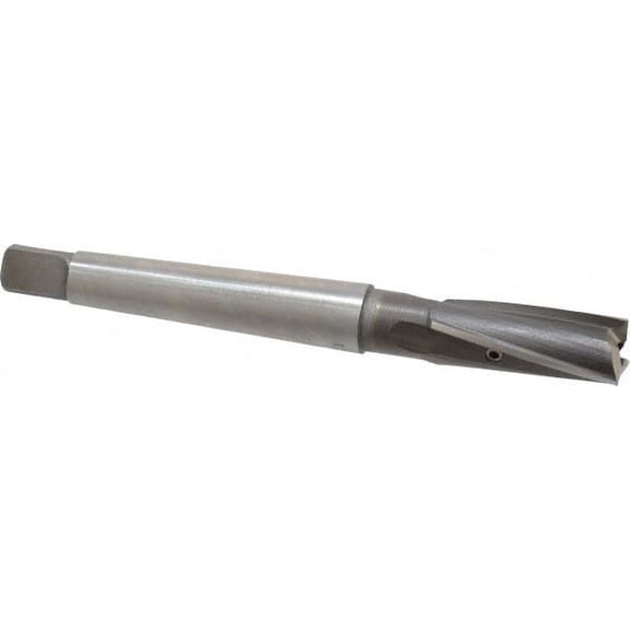 Value Collection 1/2" Diam, 3 Flutes, Morse Taper Shank, Interchangeable Pilot Counterbore